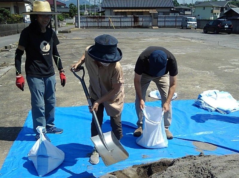 土のう作成